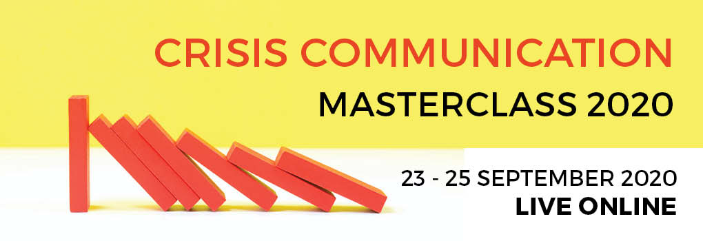 Crisis Communication Masterclass LIVE ONLINE 2020